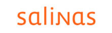 Salinas logo with the brand name in orange on a white background