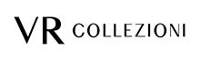 Logotipo de VR Collezioni con el nombre de la marca en negro sobre fondo blanco