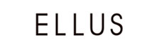 Logo Ellus com o nome da marca na cor preta em fundo branco
